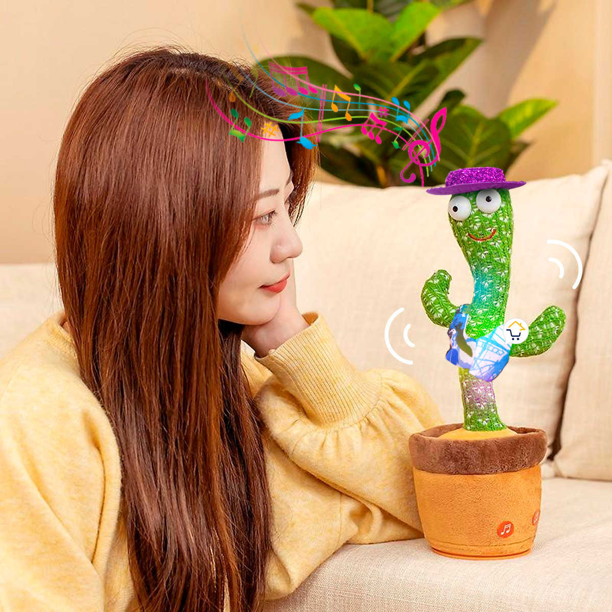 Miniatura 7 de Cactus Bailarín Peluche Parlante 343M